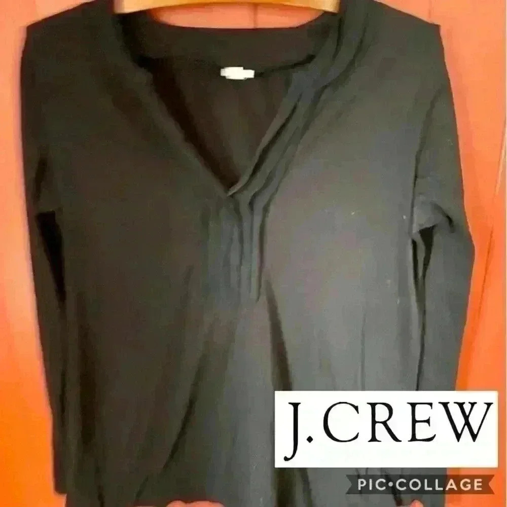 J. Crew Long sleeves black shirt women M